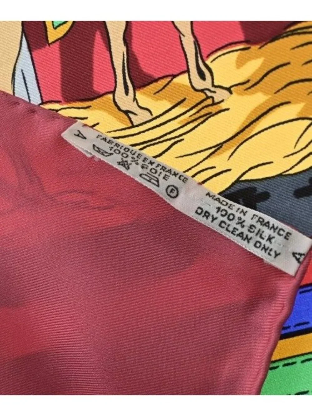★SOLD★ Hermes Bandana Scarf Red - Picture 7 of 7
